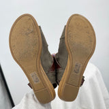 women Blowfish Balla Canvas Sandal Brown Shoes 8.5