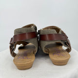 women Blowfish Balla Canvas Sandal Brown Shoes 8.5