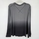 women We the Free Cozy Up Henley Gray Ombre Knit Top S