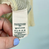 women We the Free Diamond Dozen Waffle Knit Thermal Cream Tan Knit Top S