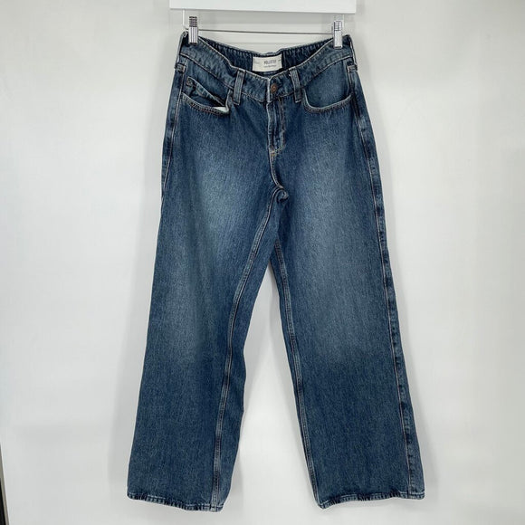 women Hollister Low-Rise Baggy Blue Jeans 2R