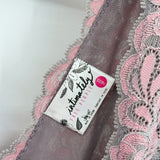 women Free People Y2K Floral Lace Mini Pink Gray Intimates/Sleepwear XS