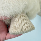 women GDT Too Vintage Rabbit Fur Bomber White Coat S