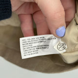 women A New Day NWT Linen Blend Vest Tan Woven Top M