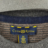 women Club Room Merino Blend Crewneck Charcoal Sweater M