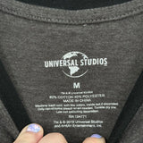 women Universal Studios Jurassic Park Graphic Tee Charcoal Black Knit Top M