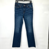 women Seven 7 Dark Wash High-Rise Straight Blue Jeans 6