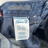 women Seven 7 Dark Wash High-Rise Straight Blue Jeans 6