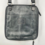 women Fossil Square Leather Crossbody Bkack Purse