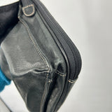 women Fossil Square Leather Crossbody Bkack Purse