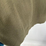 women Matty M V-Neck Split-Hem Olive Green Sweater L