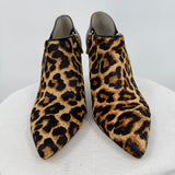 women Michael Kors NIB Clara Mid Bootie Natural Printed Haircalf Shoes 8
