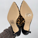 women Michael Kors NIB Clara Mid Bootie Natural Printed Haircalf Shoes 8