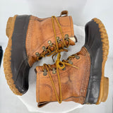women L.L. Bean Vintage Leather Duck Boots Tan Brown Shoes 6