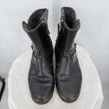 women Teva De La Vina Low Leather Boots Black Gray Shoes 7
