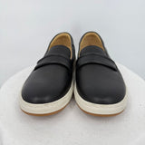 women Dansko Josephine Leather Loafer Black Cream Shoes 38/7