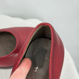 women Tamaris Leather Pumps Red Shoes 38/7