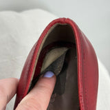 women Tamaris Leather Pumps Red Shoes 38/7