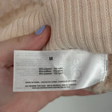 women Ella Moss NWOT Textured Short Sleeve Apricot Sweater M