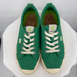 women Cariuma Canvas Sneakers Green Cream Shoes W9 M7.5