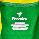 men Fanatics University of Oregon Full Zip Hoodie Green Yellow Jacket 2X