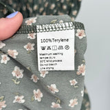 women Exlura NWT Pleated Floral Midi Green Cream Tan Skirt XL