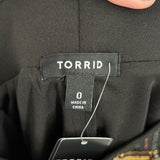 women Torrid NWT Sequined Flare Black Gold Red Skirt 0/L