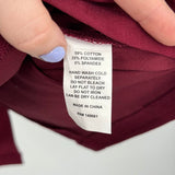 women Unique Vintage NWT Peplum Pencil Burgundy Skirt XL