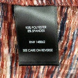 women Torrid Maxi Topper Blue Red Orange Knit Top 0/L