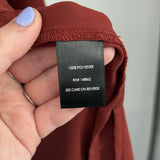 women Torrid NWT Belted Trench Topper Rust Brown Woven Top 0/L