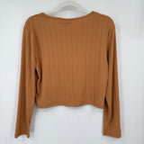 women Alredine NWT Two Piece Ribbed Set Marmalade Orange Jumpsuit/Romper XL