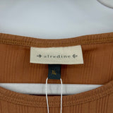 women Alredine NWT Two Piece Ribbed Set Marmalade Orange Jumpsuit/Romper XL