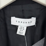 women Topshop NWT Double Breasted Vest Black Jacket 6