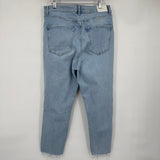 women Express Super High Rise Distressed Mom Jean Blue Jeans 12