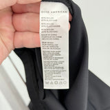 women Good American High Rise Wide Leg Black Pants 4