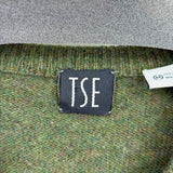 men TSE Cashmere V-Neck Green Sweater M