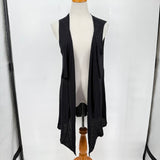 women Eileen Fisher 100% Wool Vest Black Sweater OS