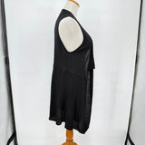 women Eileen Fisher 100% Wool Vest Black Sweater OS