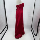 women Nicole Miller Structured Strapless Gown Ruby Red Dress 8