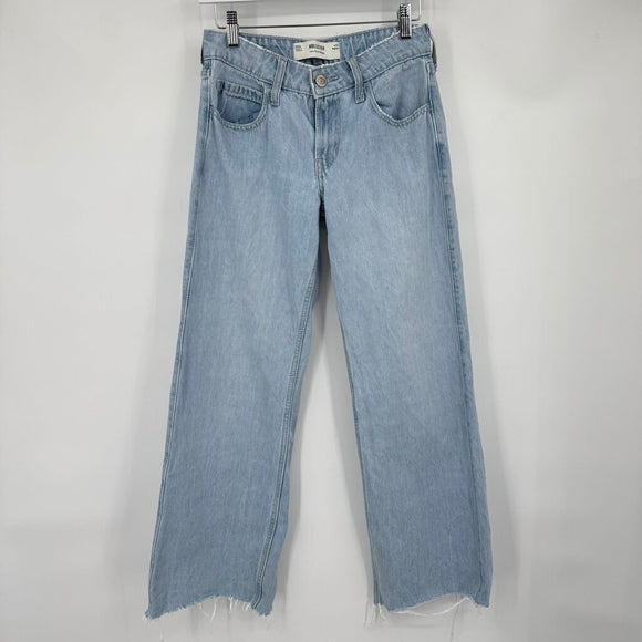 women Hollister Low-Rise Baggy Blue Jeans 23/000