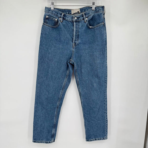 women Everlane Cheeky Crop Blue Jeans 29/8