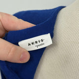 women Akris Punto Long Sleeve Wool Fit-&-Flare MSRP $1,190 Electric Blue Dress 16