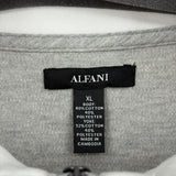 men Alfani NWT Casual Knit Gray & White Jacket XL