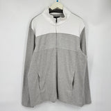 men Alfani NWT Casual Knit Gray & White Jacket XL