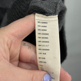 men Abercrombie & Fitch Vintage 90s Striped Cashmere Cardigan Gray Sweater XL