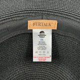 women Furtalk Sunhat Black Hat L/XL