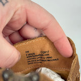 women Born Mendocino Distressed Suede Ankle Bootie Brown Shoes 8