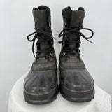 men Sorel Caribou Duck Boots Black Shoes 9