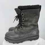 men Sorel Caribou Duck Boots Black Shoes 9