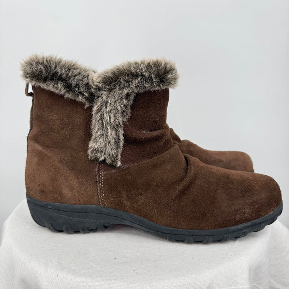 women Khombu All-Weather Lisa Suede Boot Brown Shoes 11